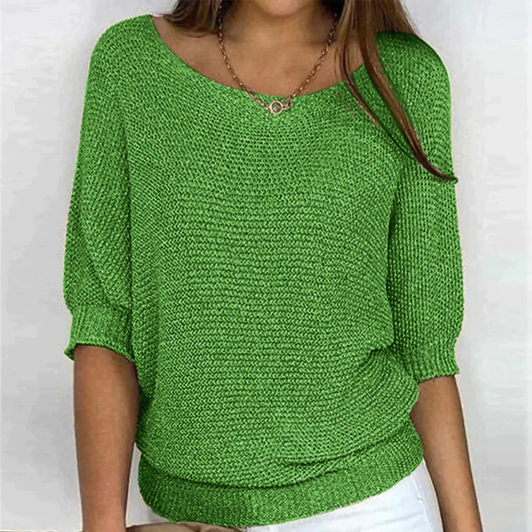 Elegant relaxed everyday knit top for women -8