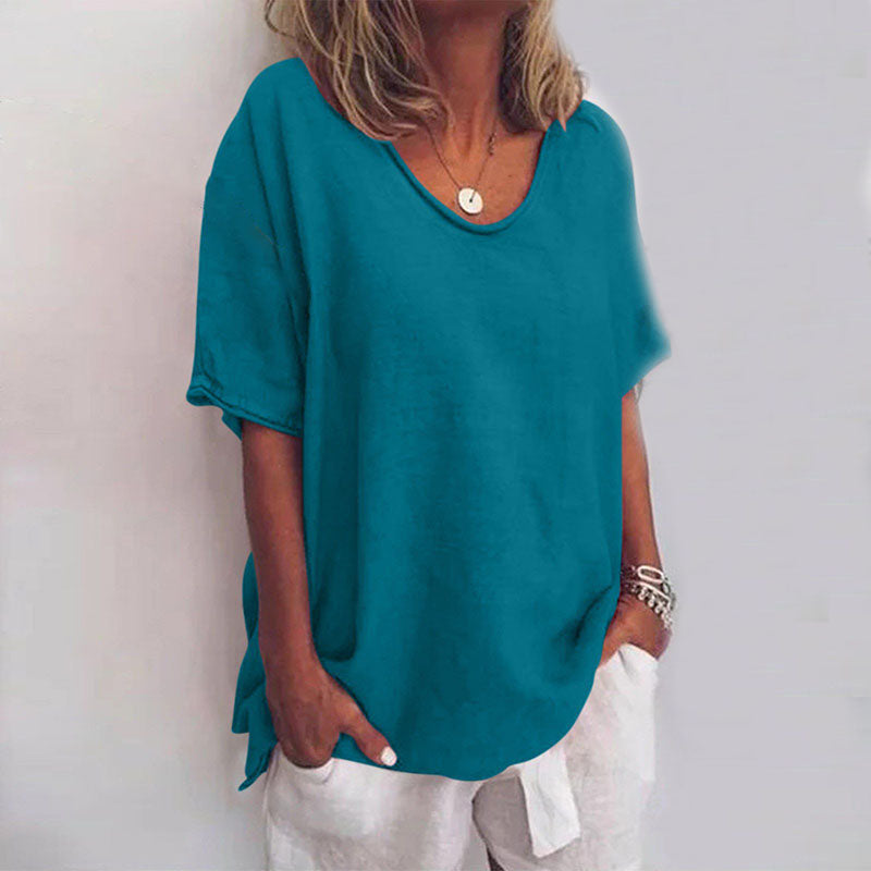 Comfy loose-fit relaxed everyday top for women | Callie -8