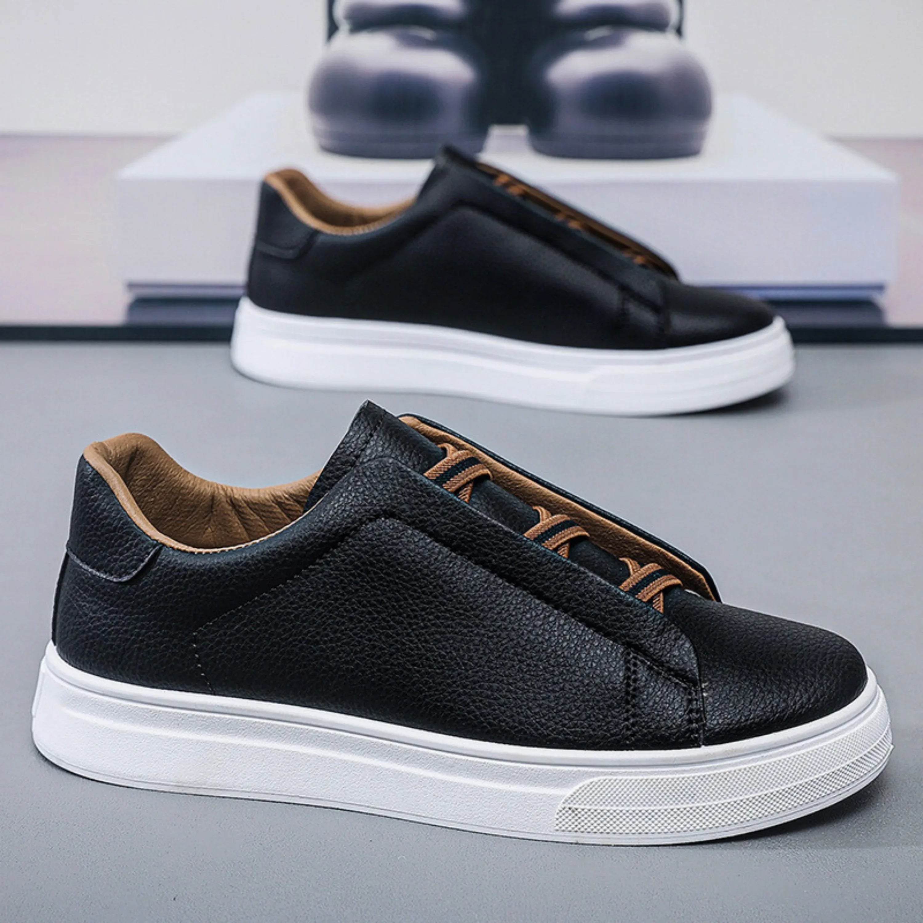 Classic leather everyday trainers for men | Vera -3