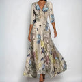 Floral dress with flowing silhouette for women | Emily