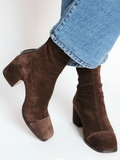 Elegant grace-step heeled ankle boots for women | Aria -1
