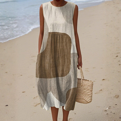 Abstract summer dress for women | Helena