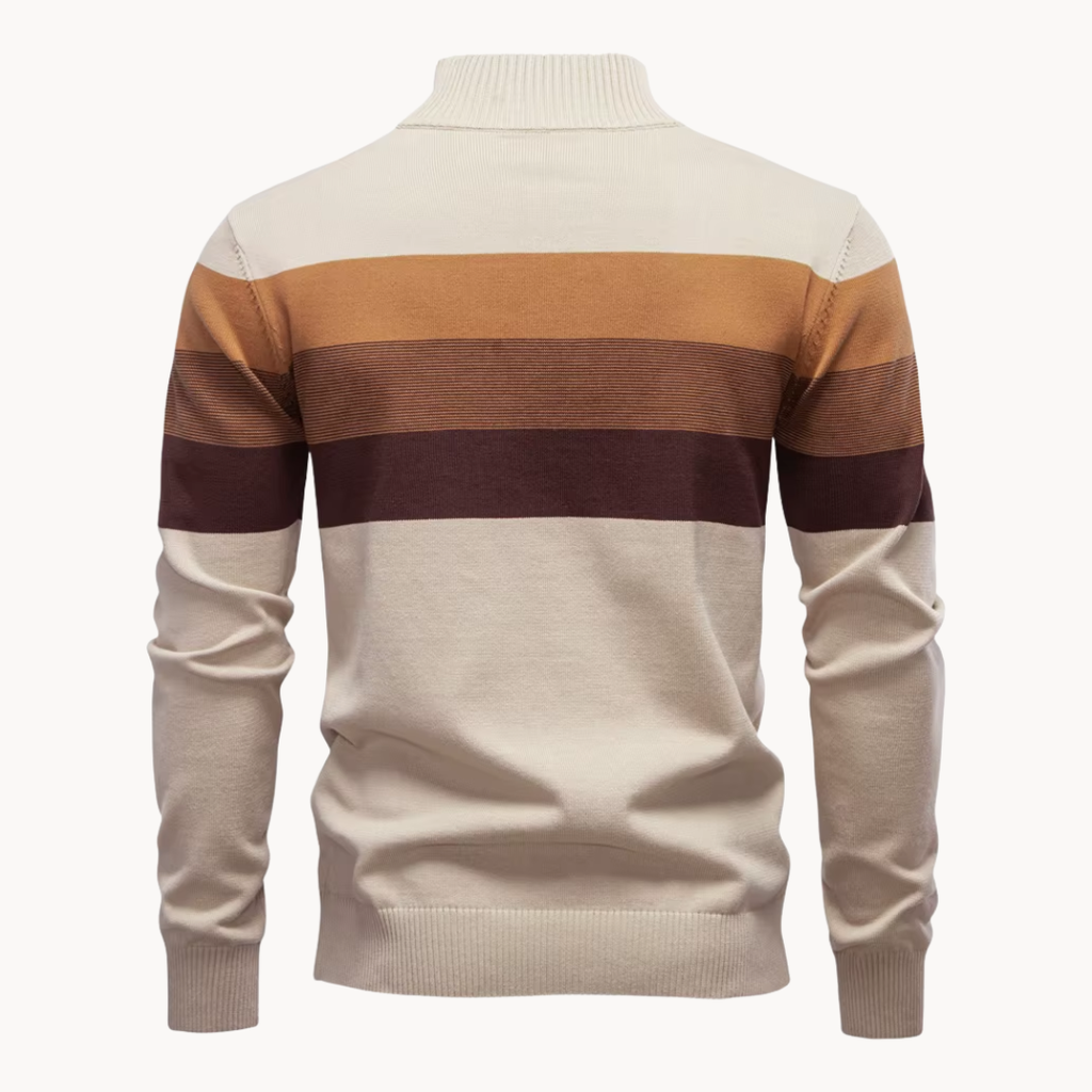 Classic quarter-zip everyday jumper for men | Burk -18