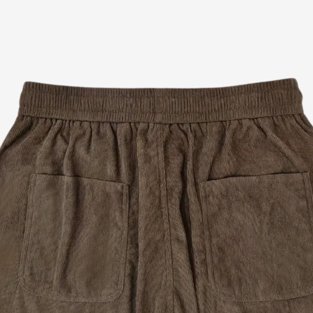 Relaxed vintage-style corduroy trousers for men -3