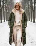Warm sherpa-lined winter coat for women | Eleanor -6