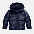 Glossy hooded lightweight puffer jacket for women -6