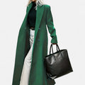 Classic structured formal winter coat for women -1