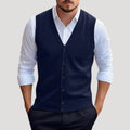 Knitted button-up waistcoat for men | Dorian