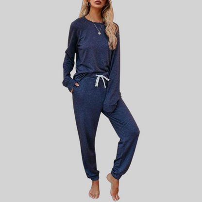 Casual long-sleeve sweatpants co-ord set for women | Jocelyn -5