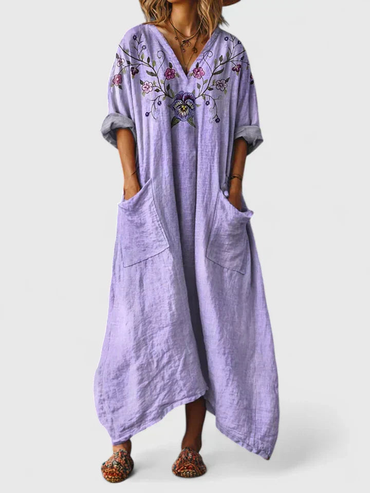 Elegant relaxed everyday dress for women | Mariana -7