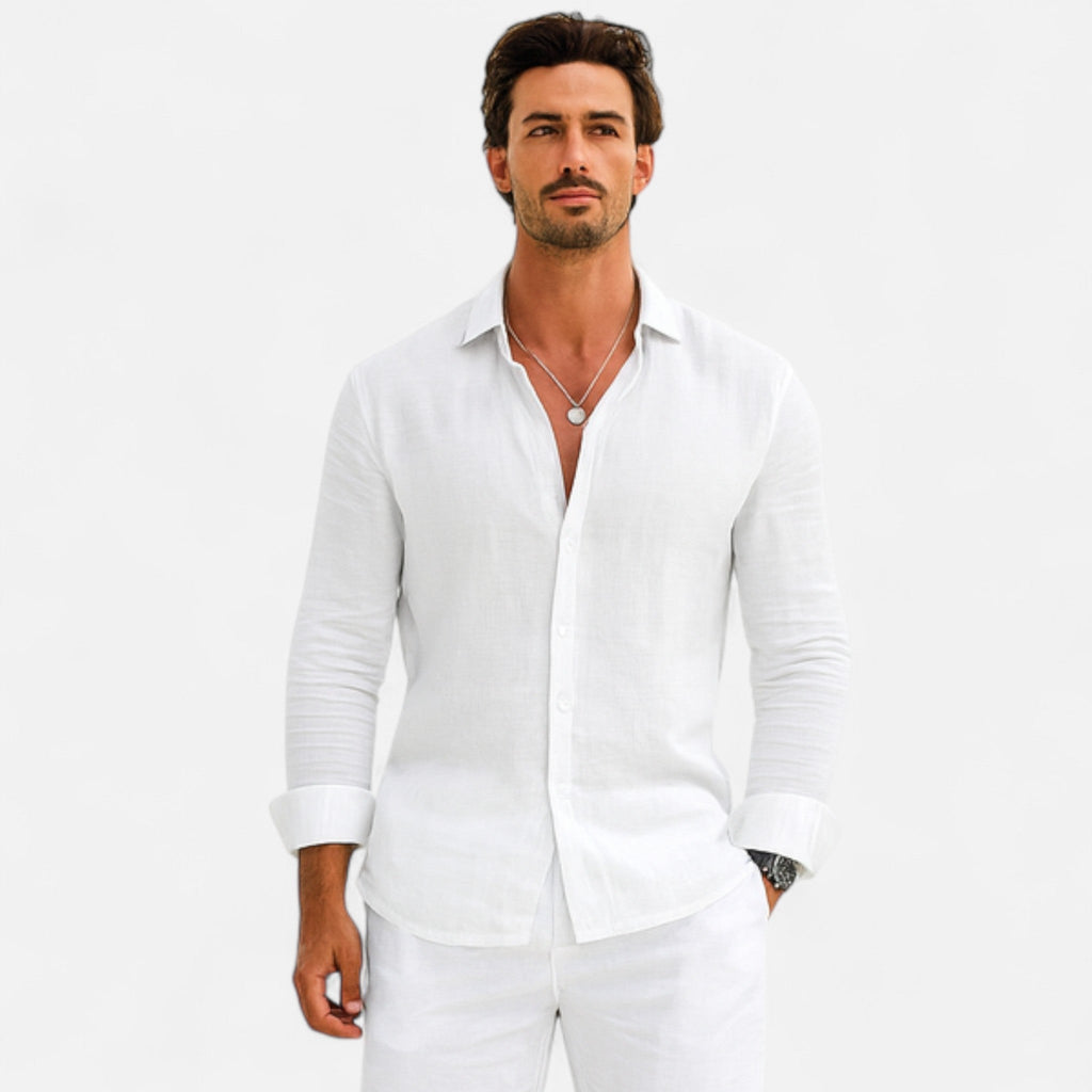 Classic linen heritage everyday shirt for men -8