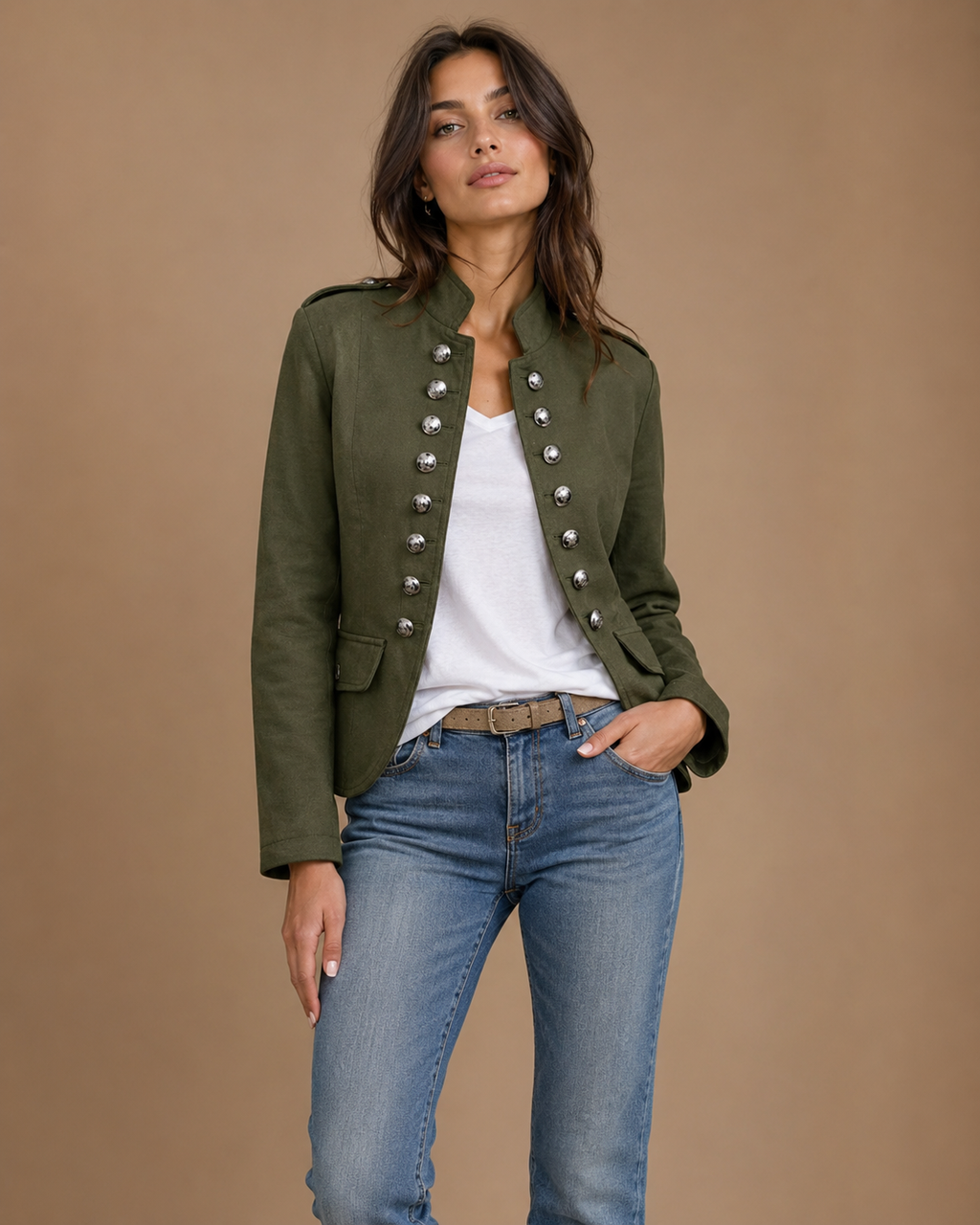 Military-inspired tailored everyday blazer for women | Colette