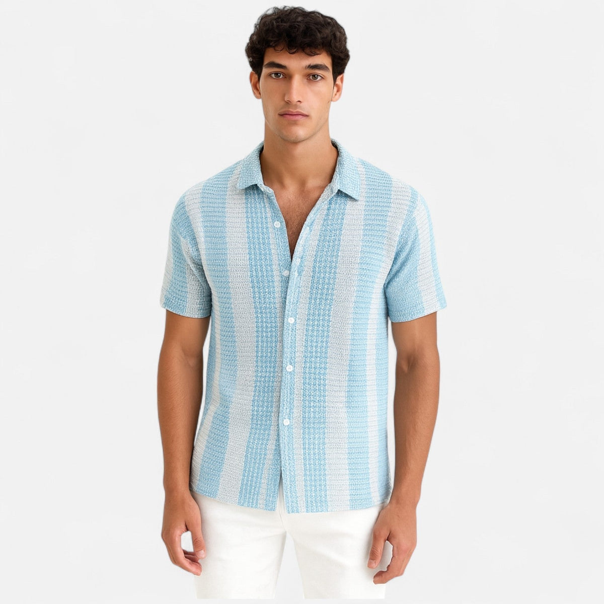 Button-front shirt for warm days for men | Elias