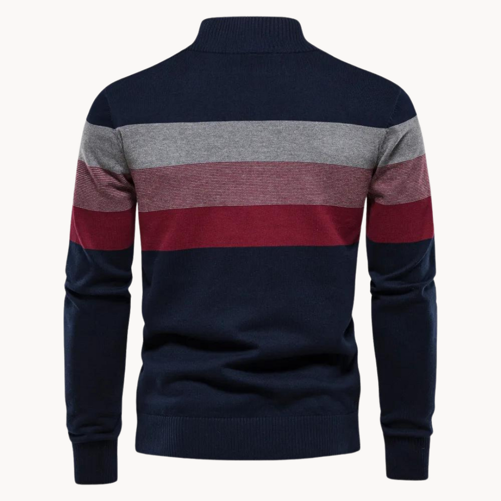 Classic quarter-zip everyday jumper for men | Burk -11