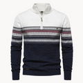 Classic zip-up everyday pullover jumper for men | Soho -1