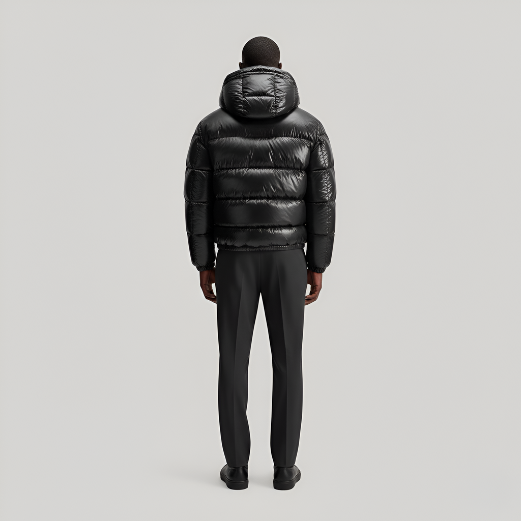 Padded hooded jacket for men | Valerios