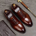 Classic orthopaedic leather oxford dress shoes for men -4