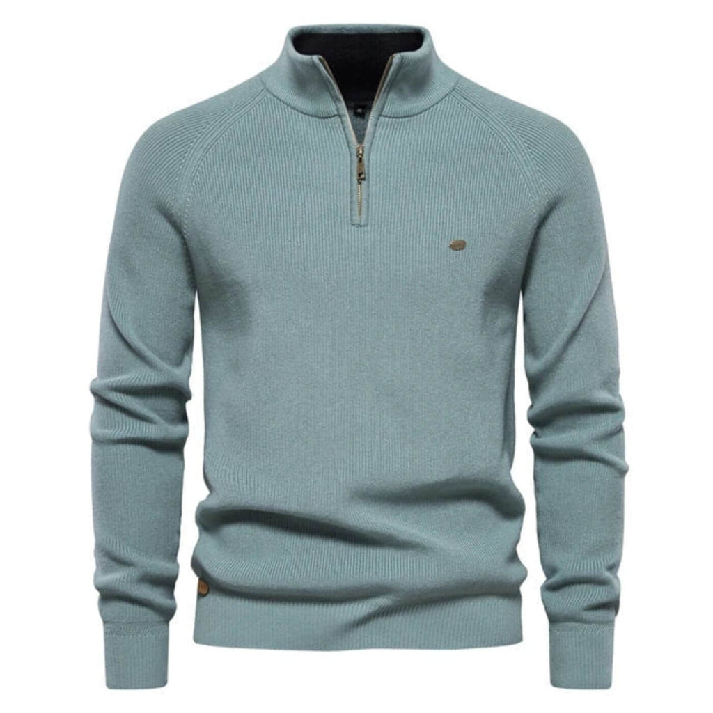 Half-zip knit sweater for men | Luke