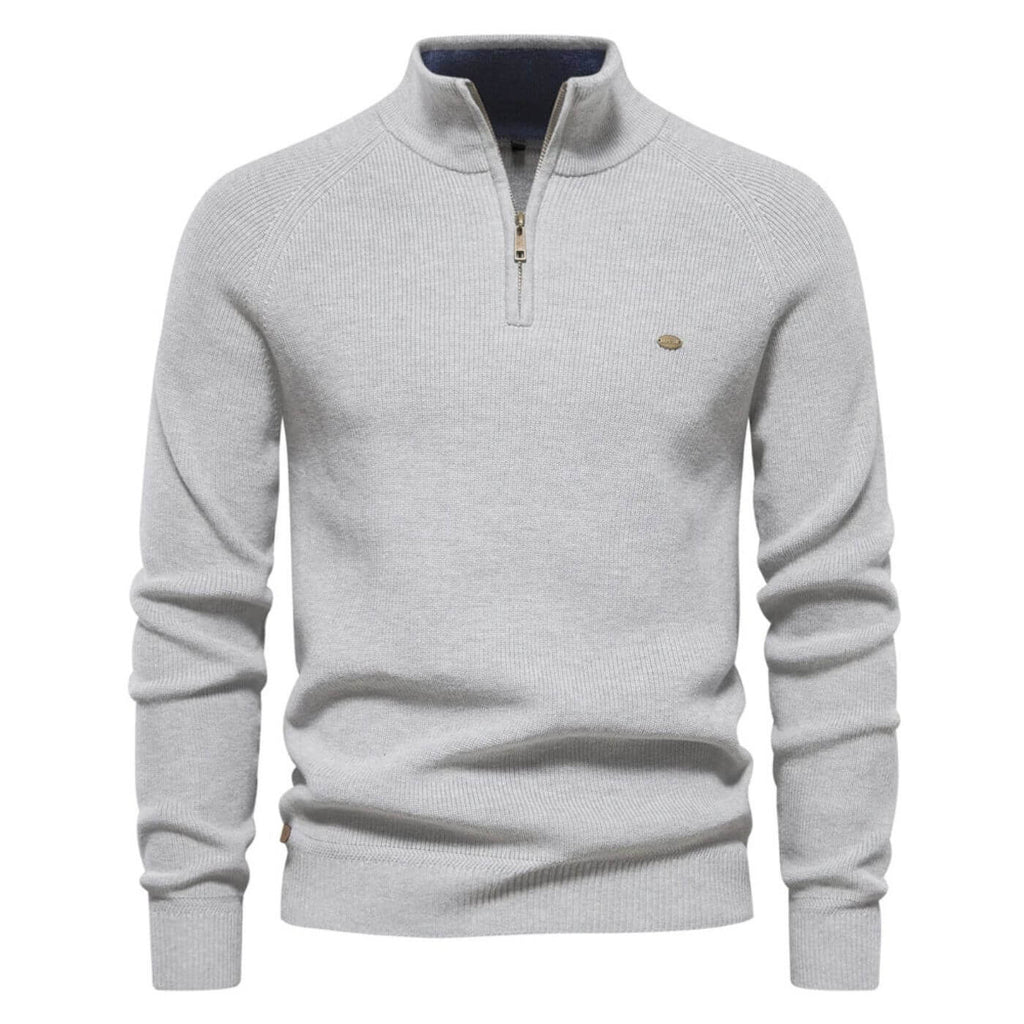 Half-zip knit sweater for men | Luke