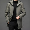 Long insulated warm winter jacket for men | Tristan -1