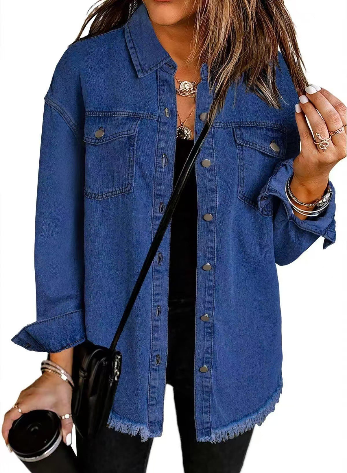 Classic signature denim everyday jacket for women | Katja -3