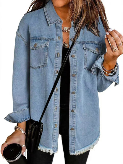 Classic signature denim everyday jacket for women | Katja -2