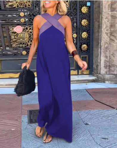 Elegant crossover-cut everyday dress for women | Miranda -5
