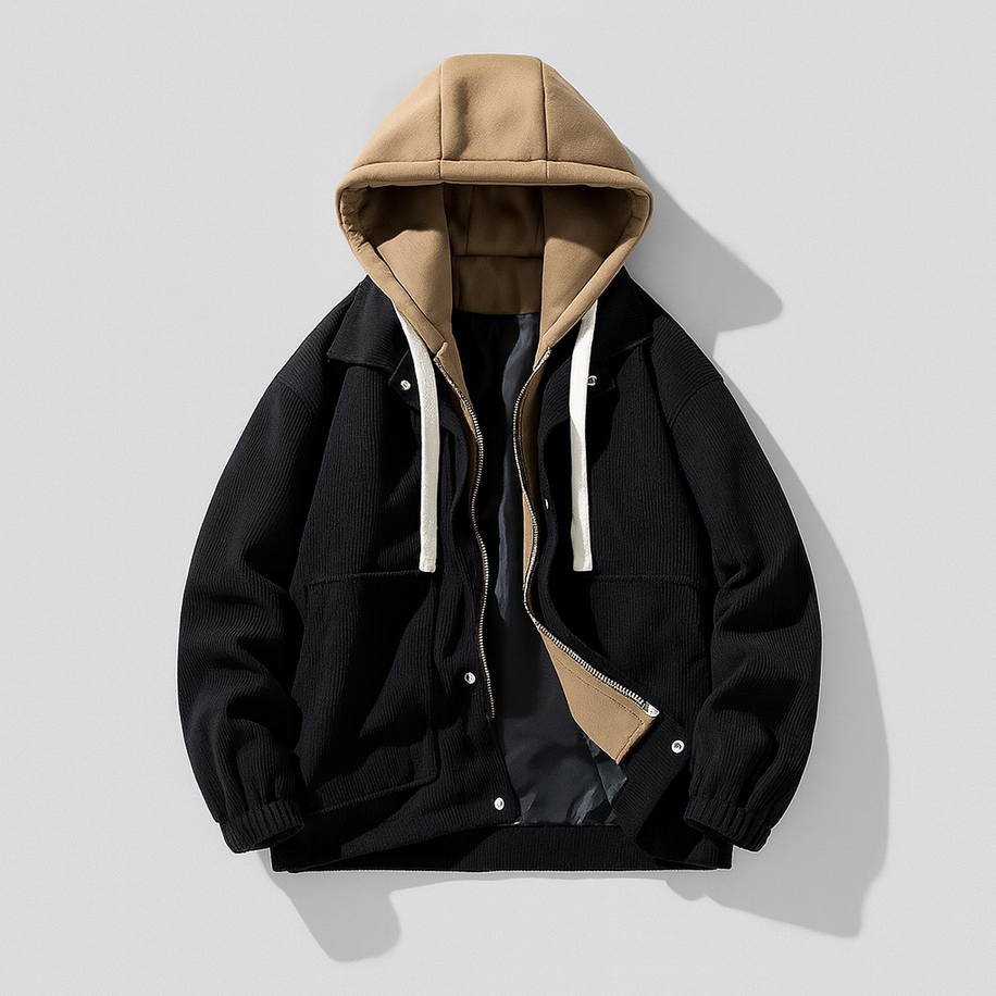 Hooded corduroy jacket for men | Heritage Corduroy