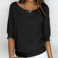 Elegant relaxed everyday knit top for women -1