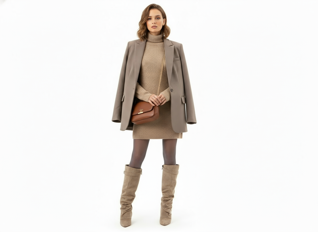 Classic slouch ankle everyday boots for women -4