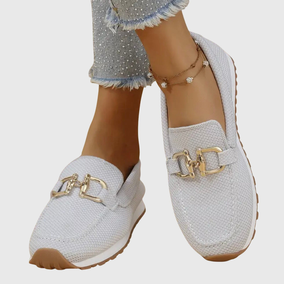 Classic orthopaedic loafer sneakers for women | Selene -6