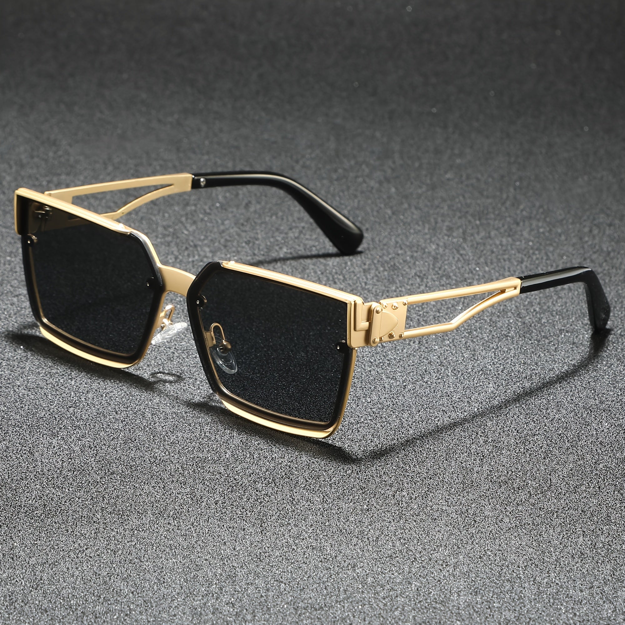 Classic retro half-frame everyday shades for men | Viridian -4