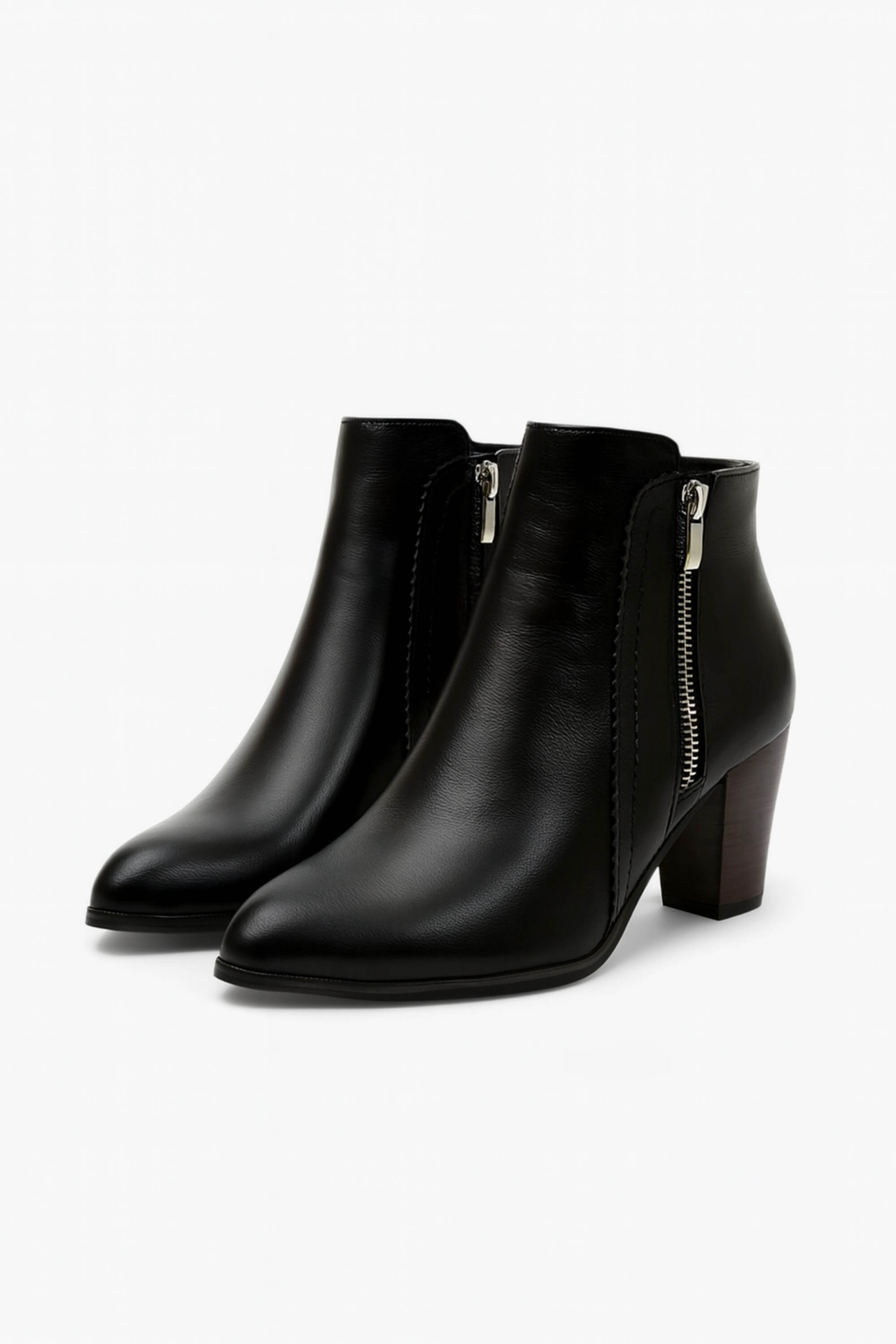 Ankle boots with chunky mid-heel for women | Caurelle