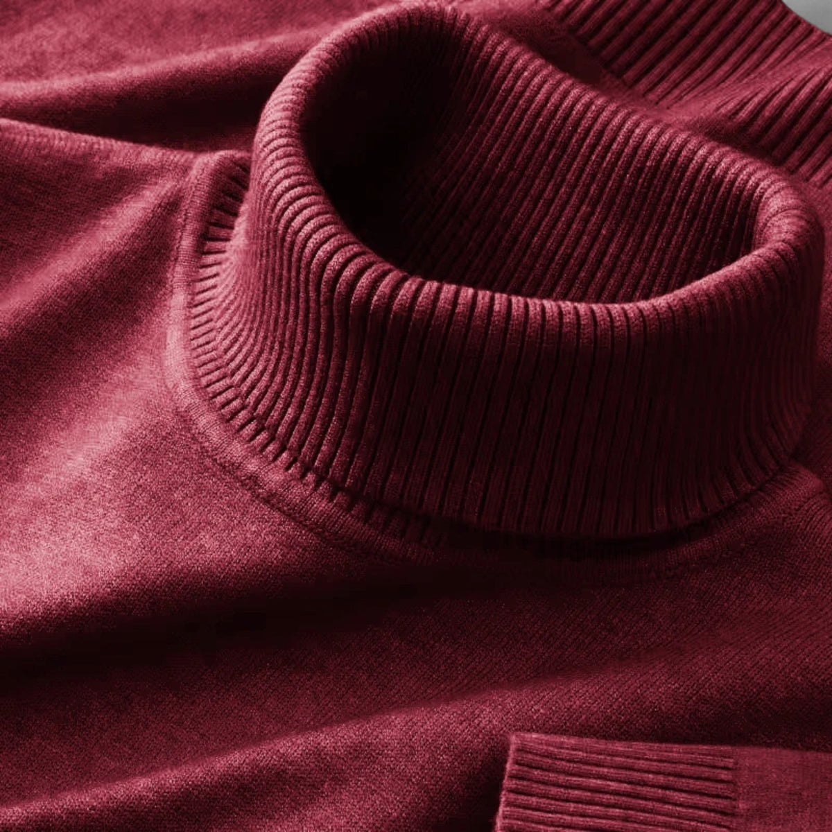 Classic knitted turtleneck sweater for men -1
