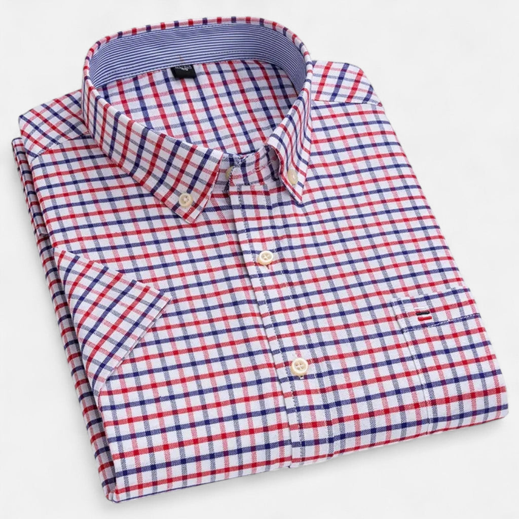 Classic oxford short-sleeve everyday shirt for men -1