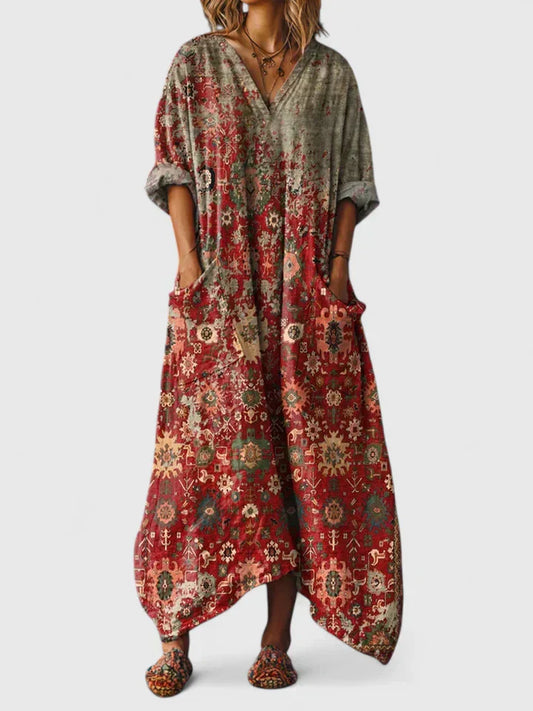 Classic elegant wrap-style dress for women | Mariana -1