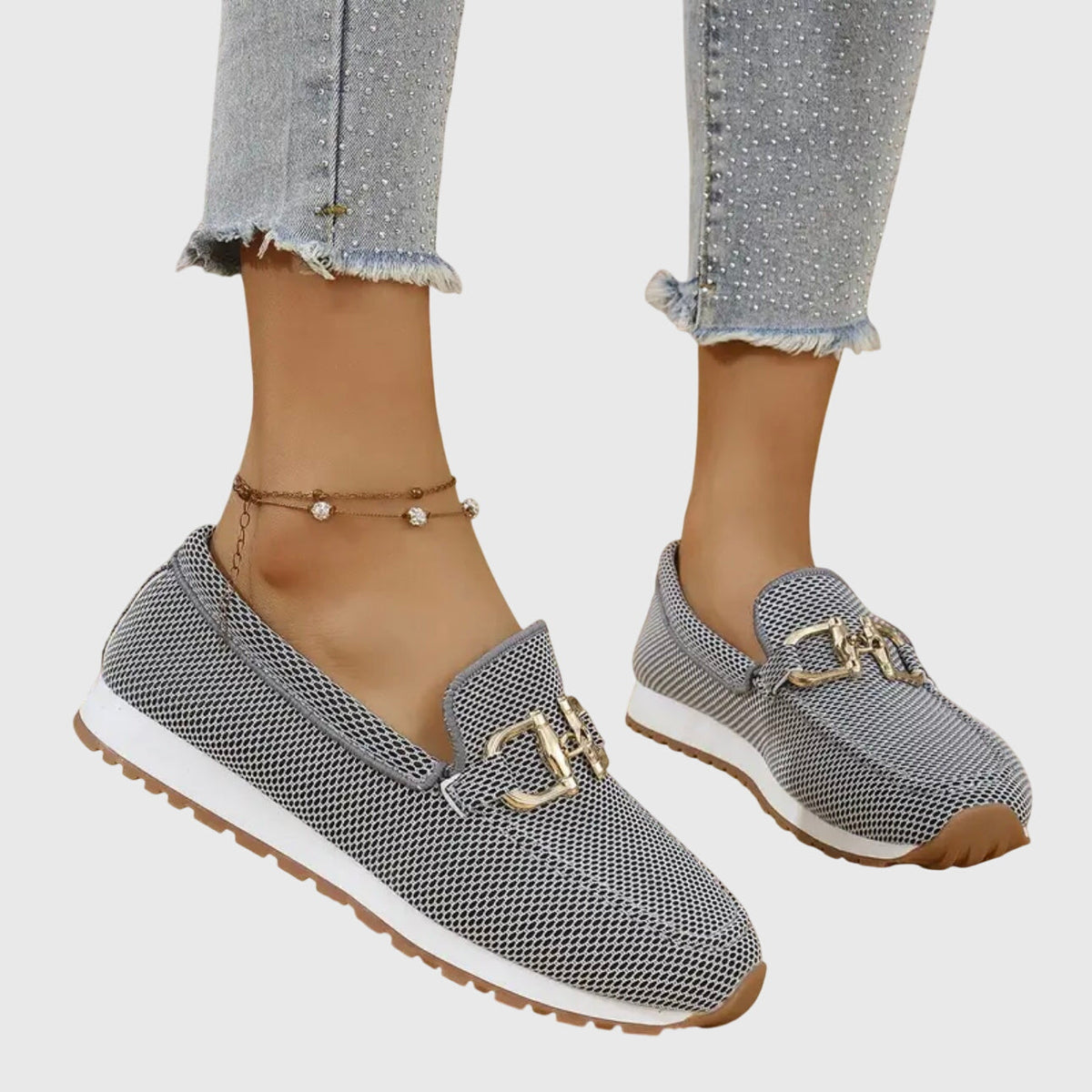 Classic orthopaedic loafer sneakers for women | Selene -4