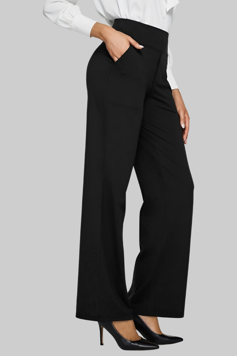 Comfortable stretch everyday trousers for women | Adele -9