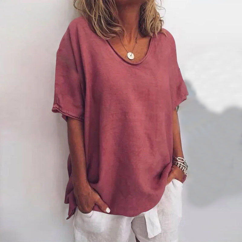 Comfy loose-fit relaxed everyday top for women | Callie -4