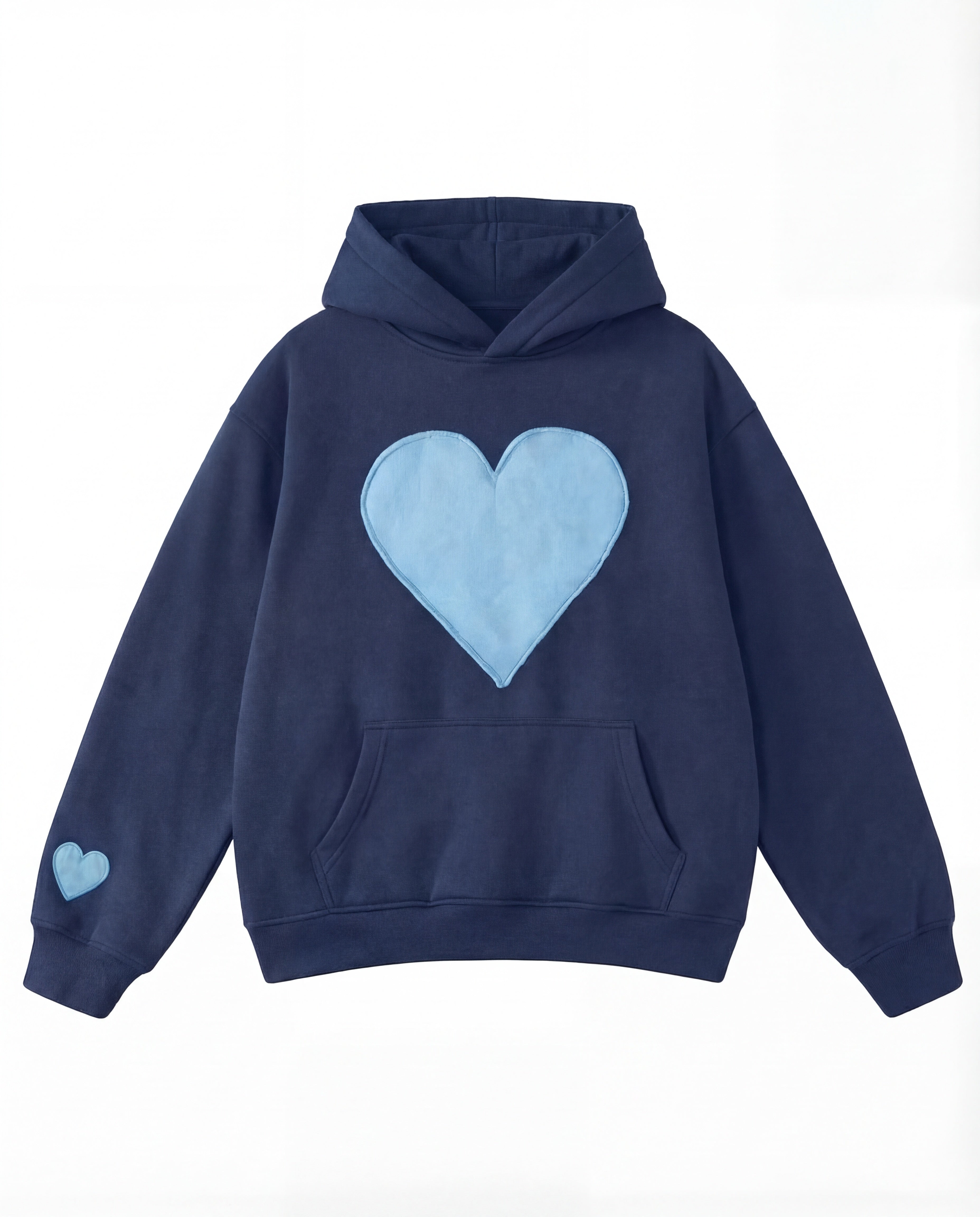 Oversized heart design cosy pullover for women | Candace -1